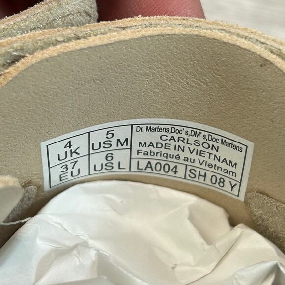 NWOT Dr. Martens Carlson Suede Mules Black E.H. Suede Sz 6 - Picture 6 of 10